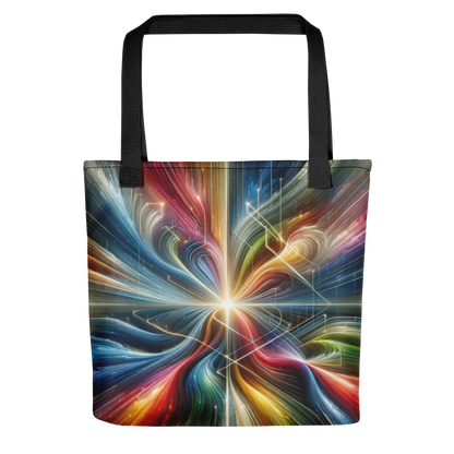 Abstract Art Tote Bag: Purposeful Nexus