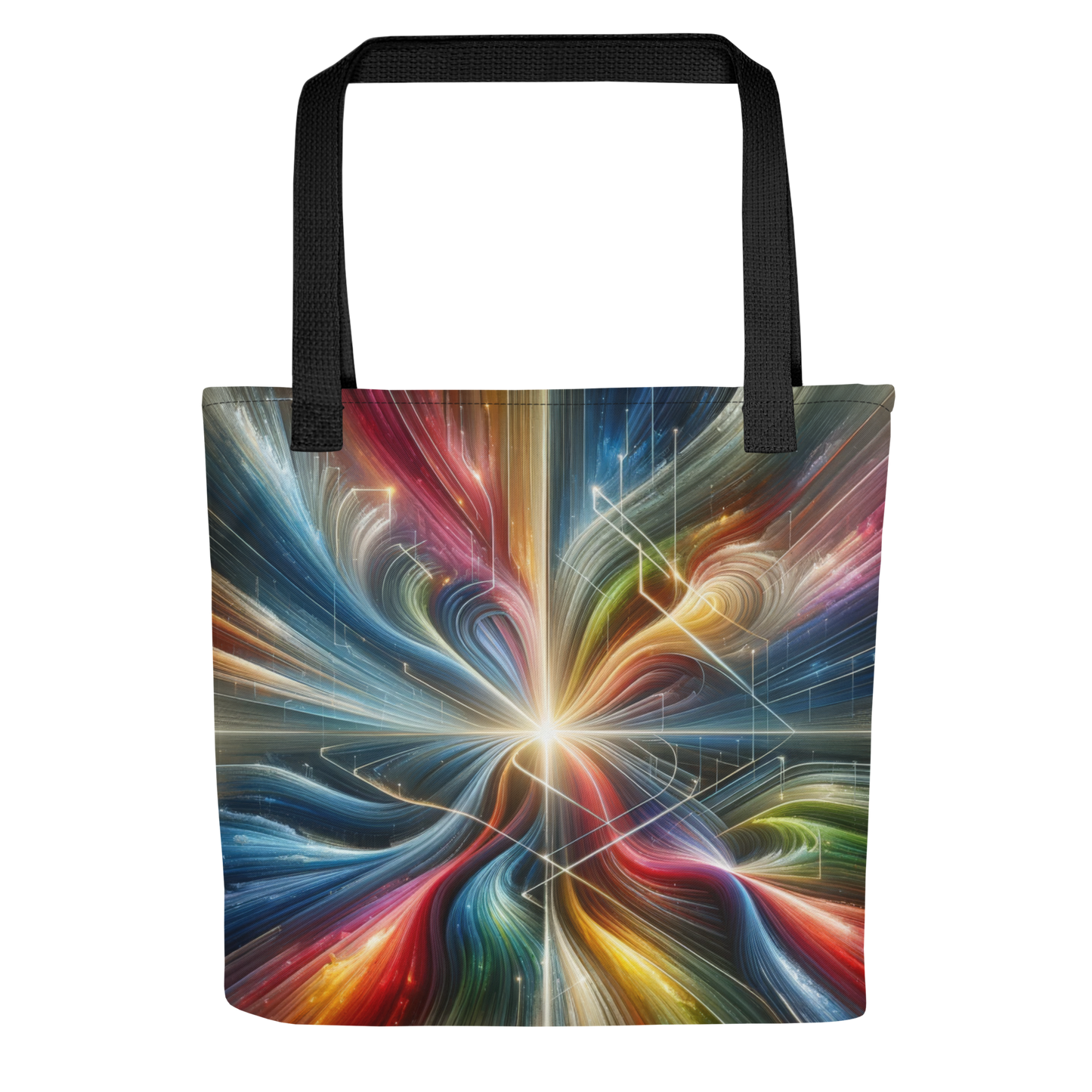 Abstract Art Tote Bag: Purposeful Nexus