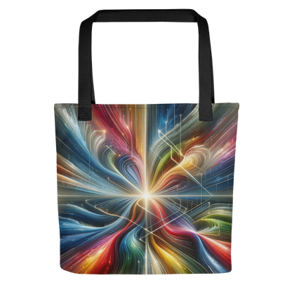 Abstract Art Tote Bag: Purposeful Nexus