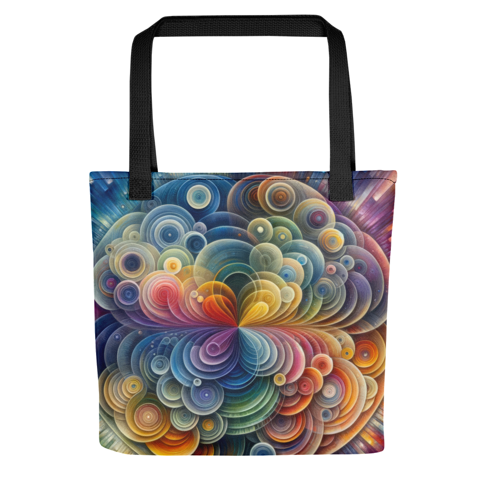 Abstract Art Tote Bag: Adaptive Echoes