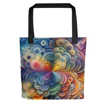 Abstract Art Tote Bag: Adaptive Echoes