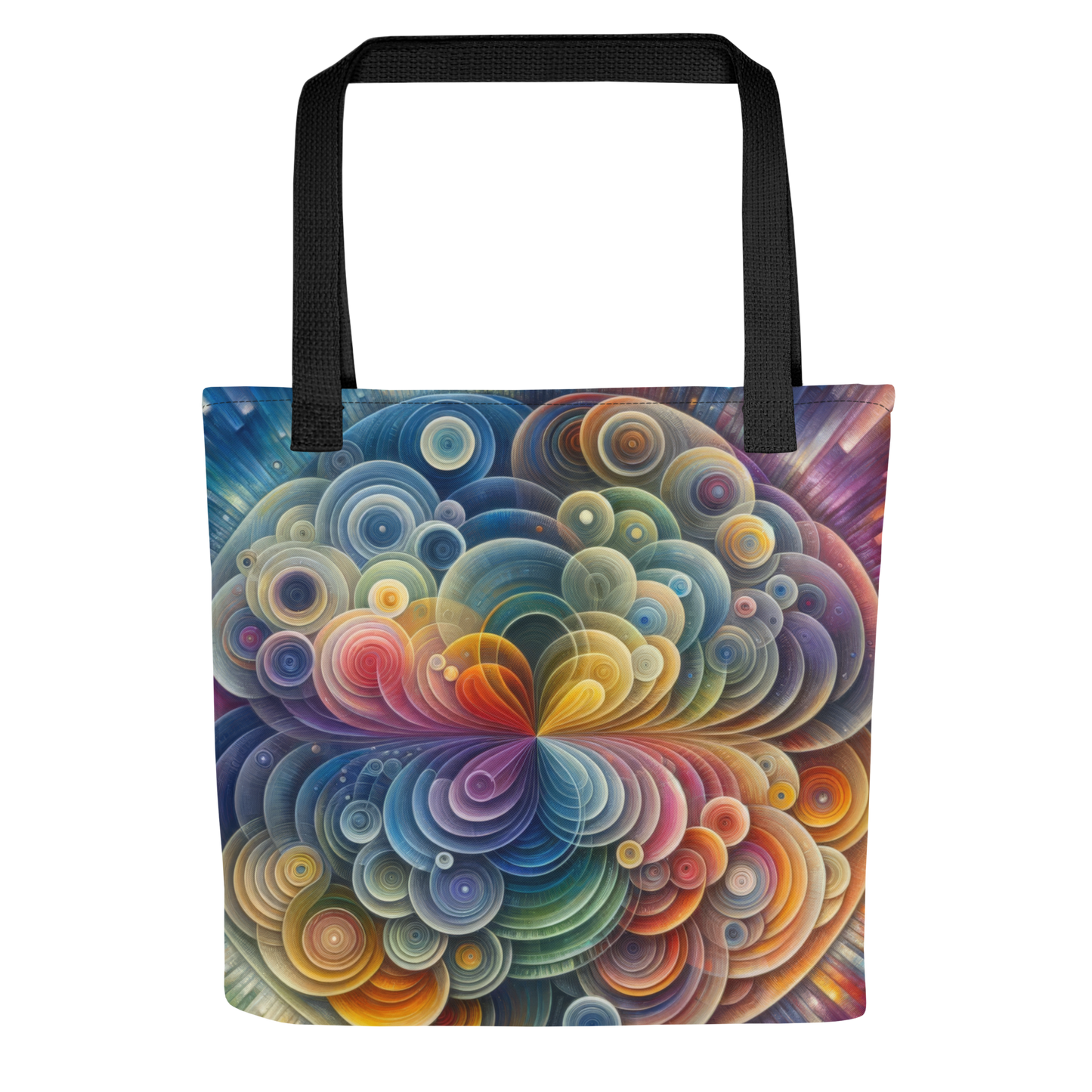 Abstract Art Tote Bag: Adaptive Echoes