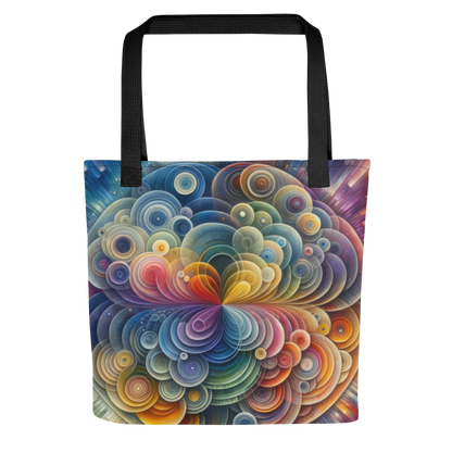 Abstract Art Tote Bag: Adaptive Echoes