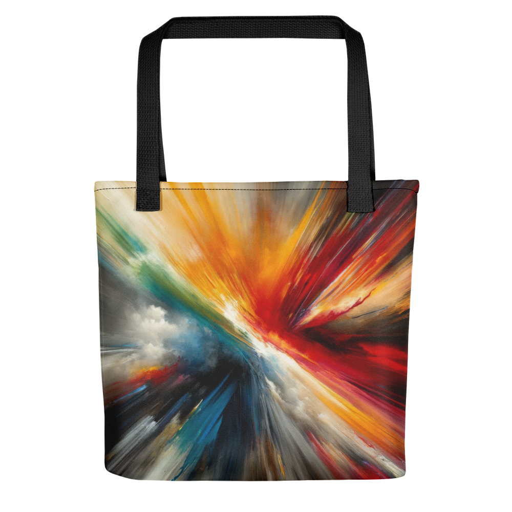 Abstract Art Tote Bag: Resilience in Spectrum