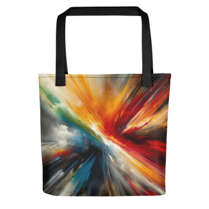 Abstract Art Tote Bag: Resilience in Spectrum