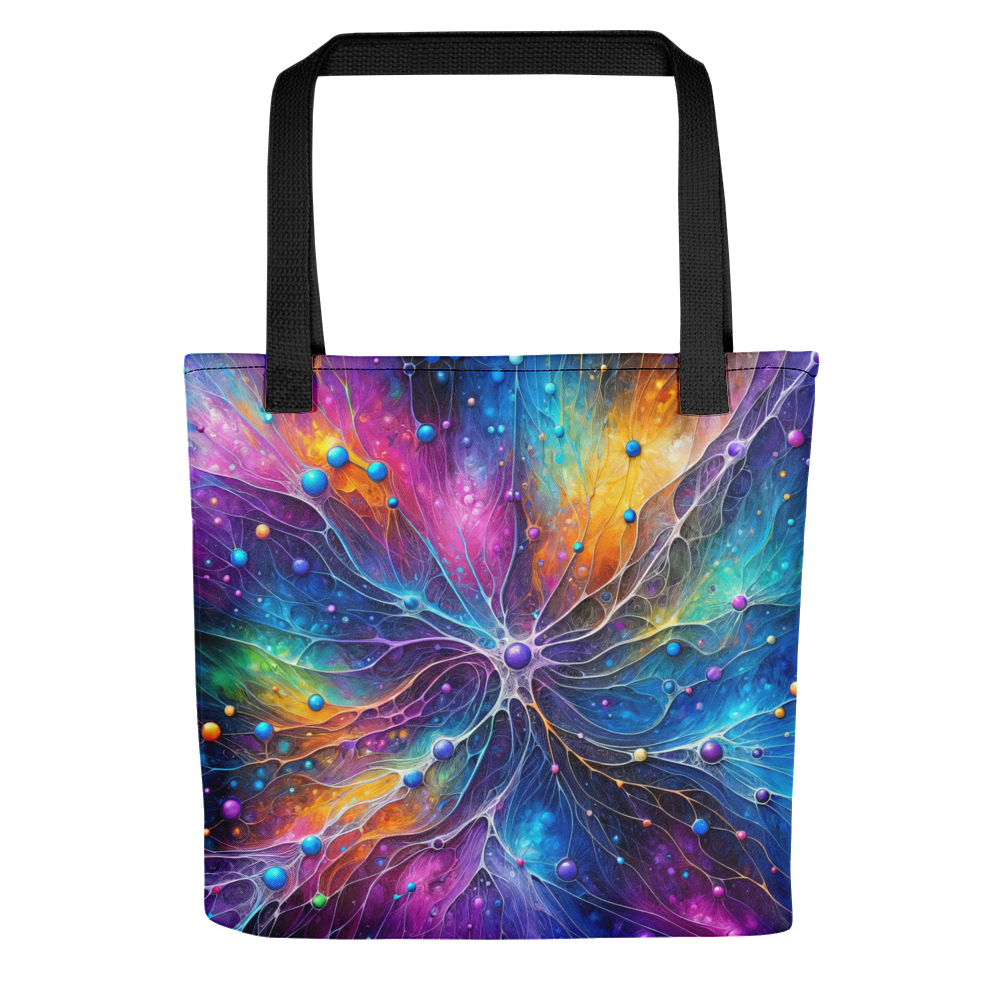 Abstract Art Tote Bag: Synaptic Symphony