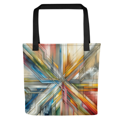 Abstract Art Tote Bag: Purposeful Pathways