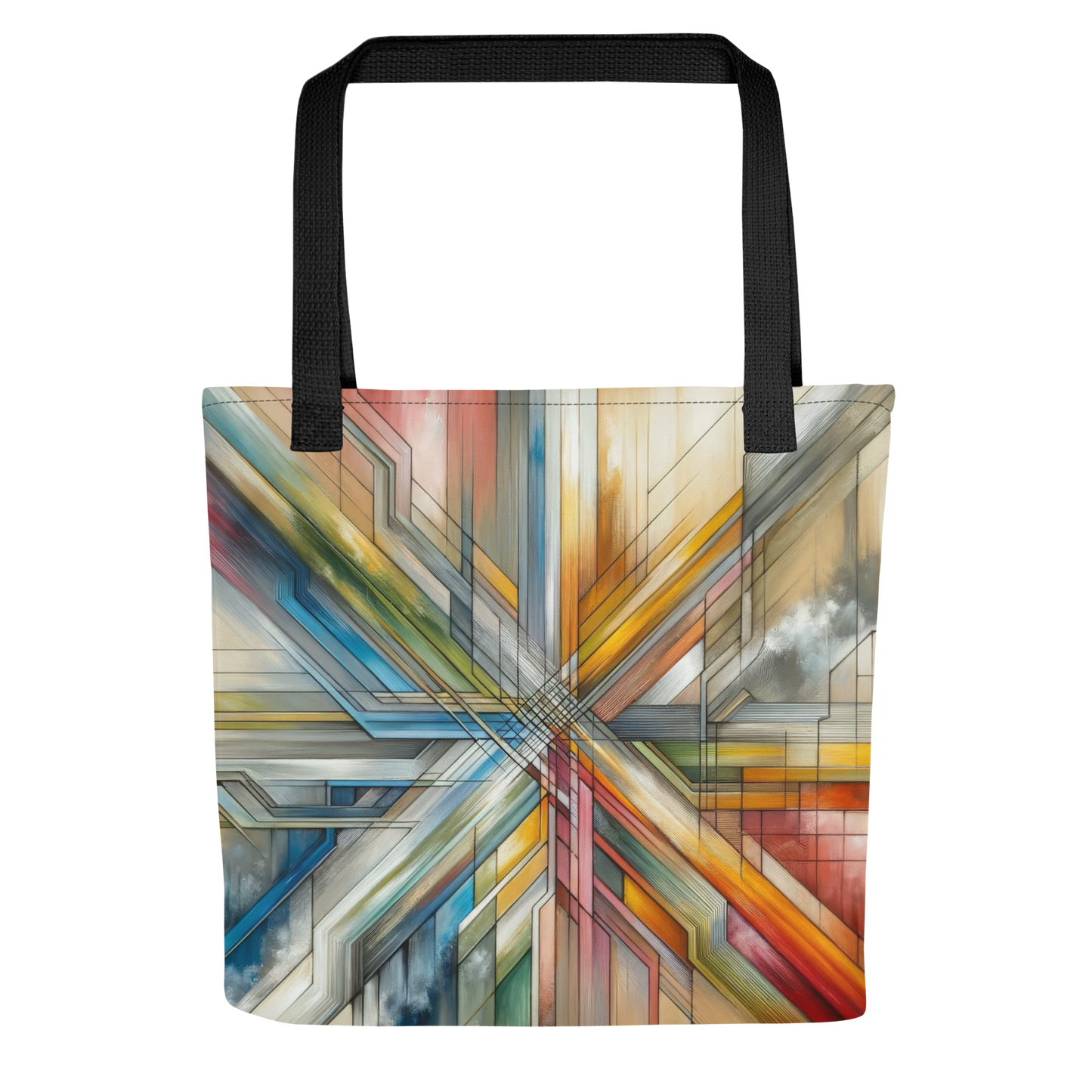 Abstract Art Tote Bag: Purposeful Pathways