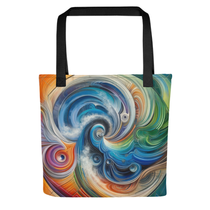 Abstract Art Tote Bag: Dynamic Integration