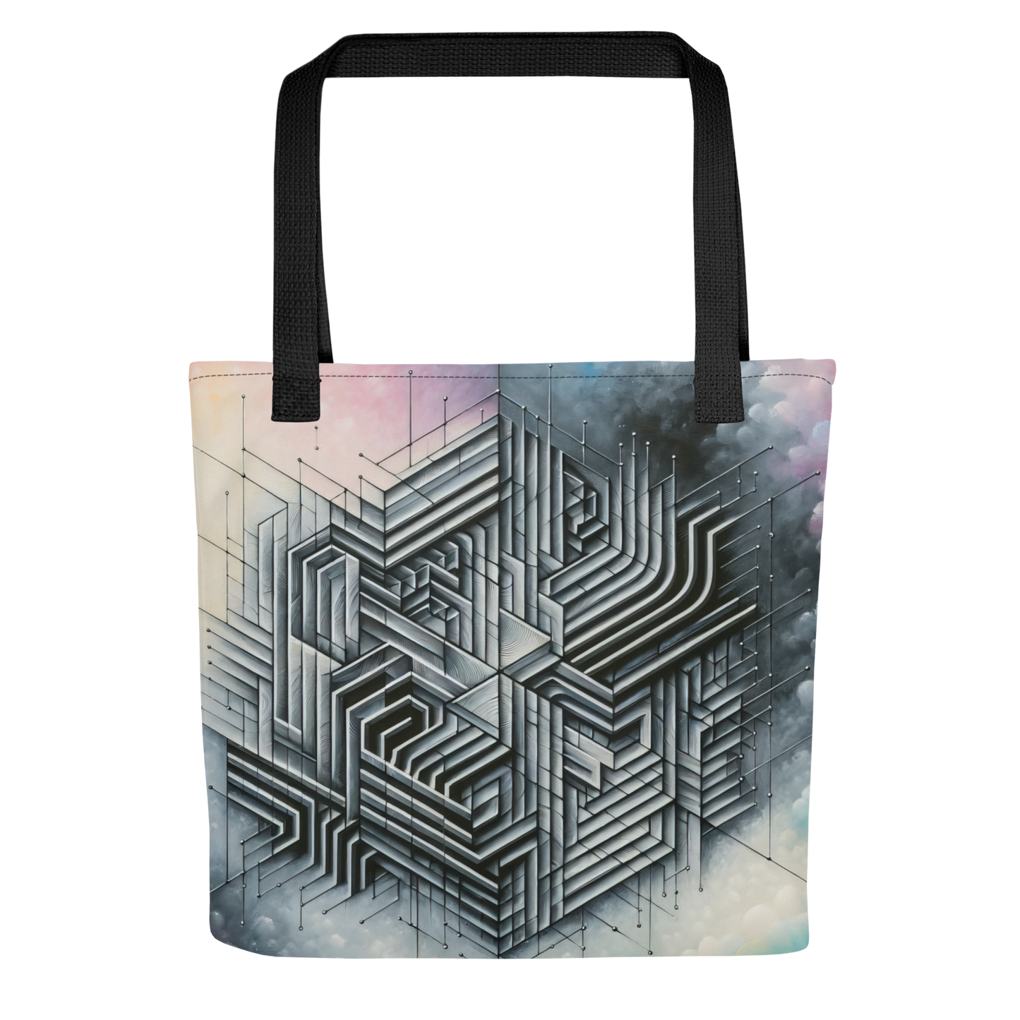 Abstract Art Tote Bag: Analytical Reverie