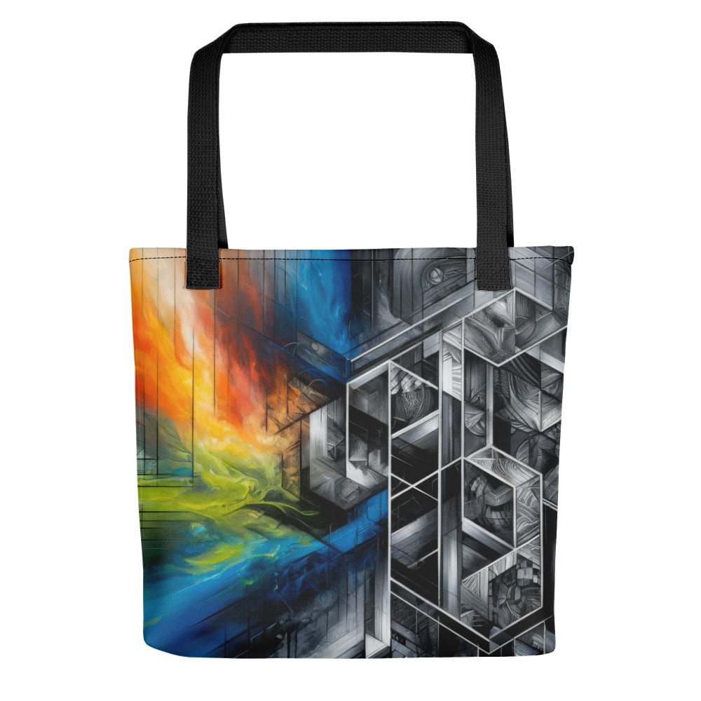 Abstract Art Tote Bag: Precision Paradox