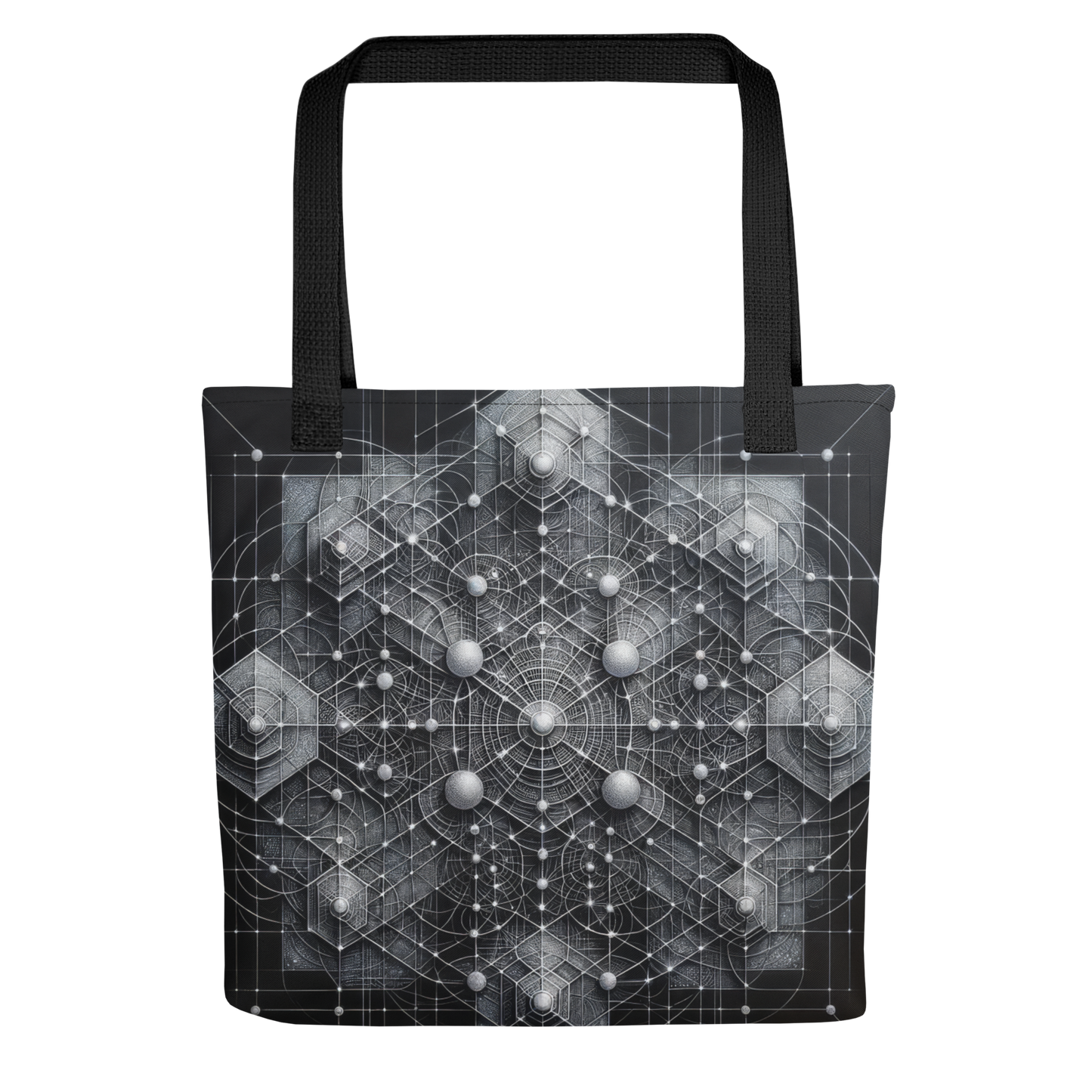 Abstract Art Tote Bag: Precision's Web