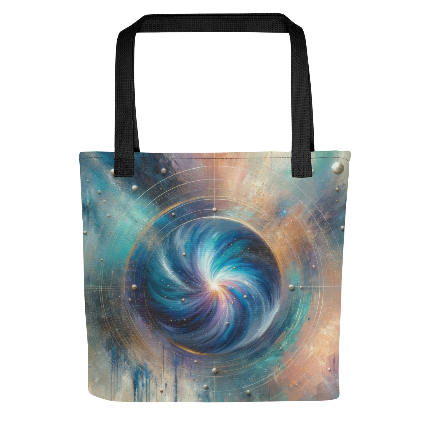 Abstract Art Tote Bag: Reflective Resurgence