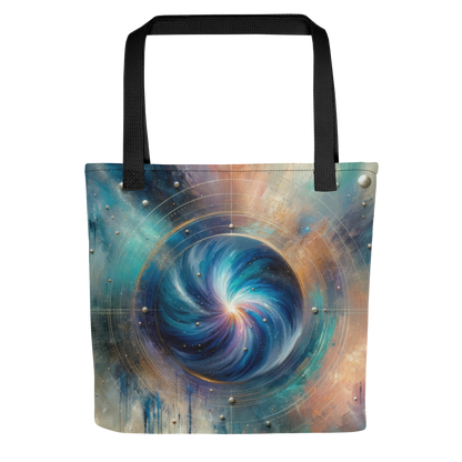 Abstract Art Tote Bag: Reflective Resurgence