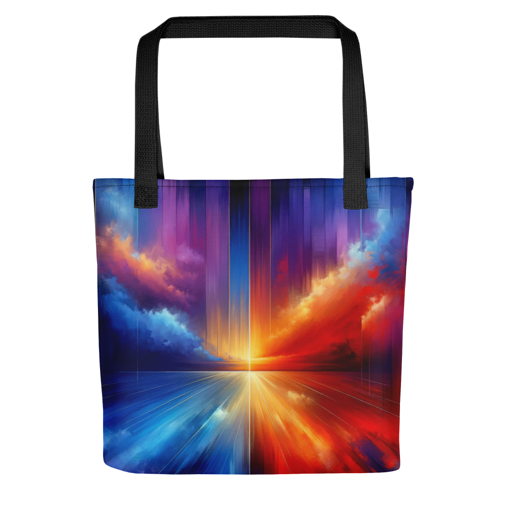 Abstract Art Tote Bag: Purposeful Horizon