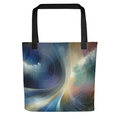 Abstract Art Tote Bag: Introspective Horizons