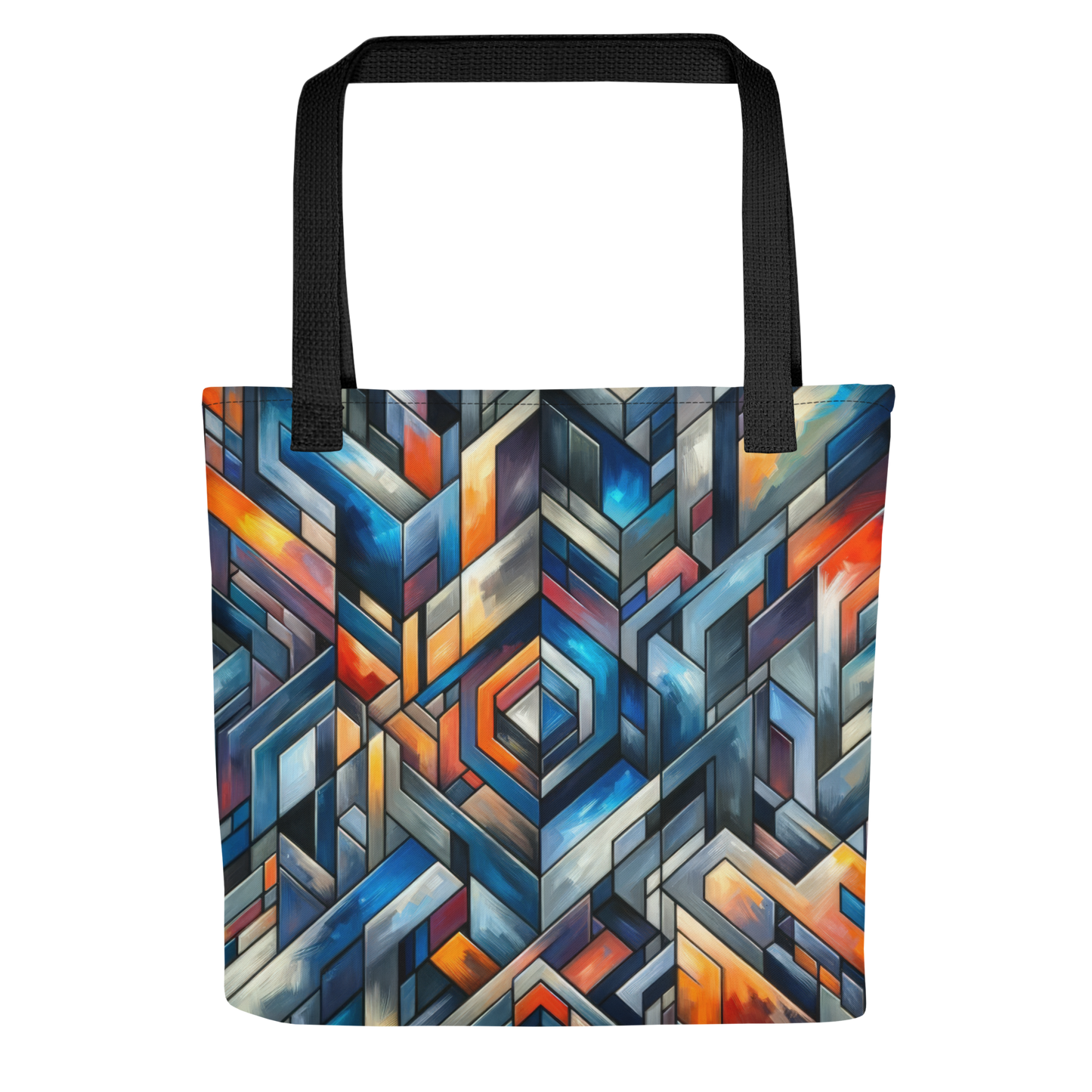 Abstract Art Tote Bag: Foresight's Mosaic