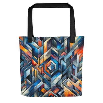 Abstract Art Tote Bag: Foresight's Mosaic