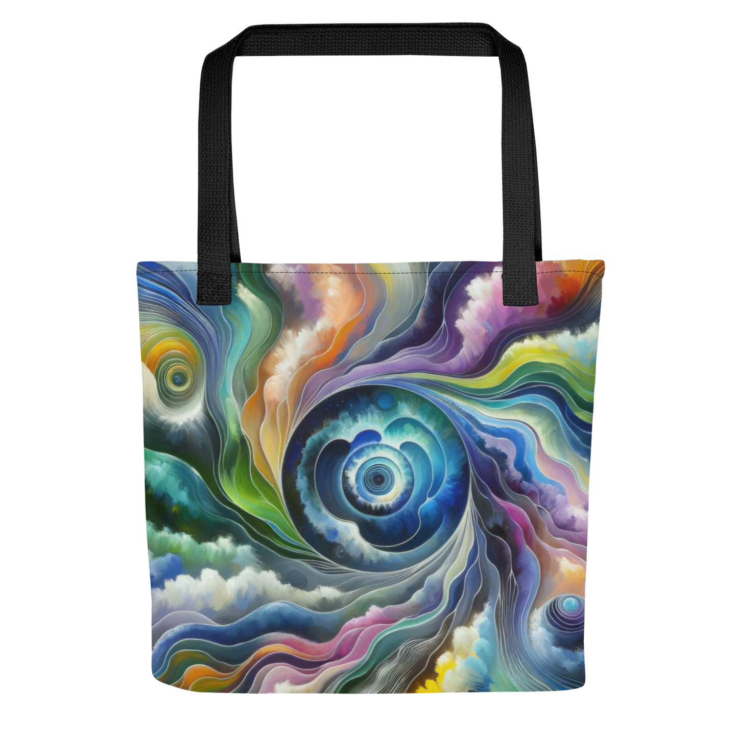 Abstract Art Tote Bag: Adaptive Realms of Sentience