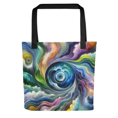 Abstract Art Tote Bag: Adaptive Realms of Sentience