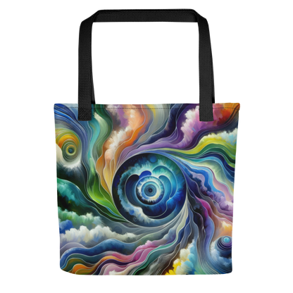 Abstract Art Tote Bag: Adaptive Realms of Sentience