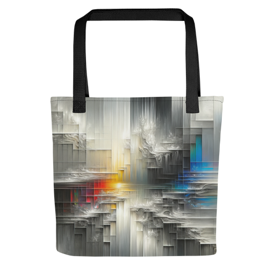 Abstract Art Tote Bag: Reflections on the Cusp
