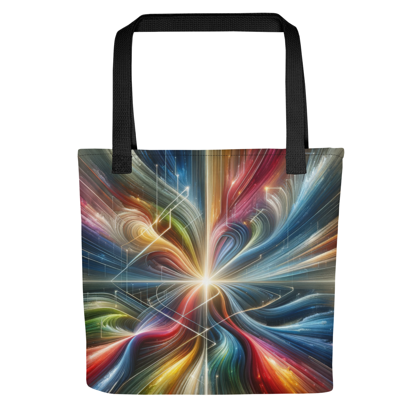 Abstract Art Tote Bag: Purposeful Nexus