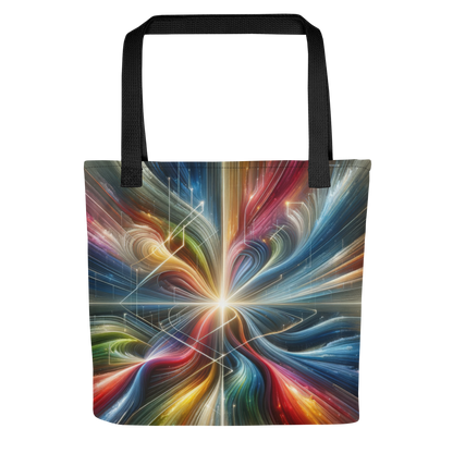 Abstract Art Tote Bag: Purposeful Nexus