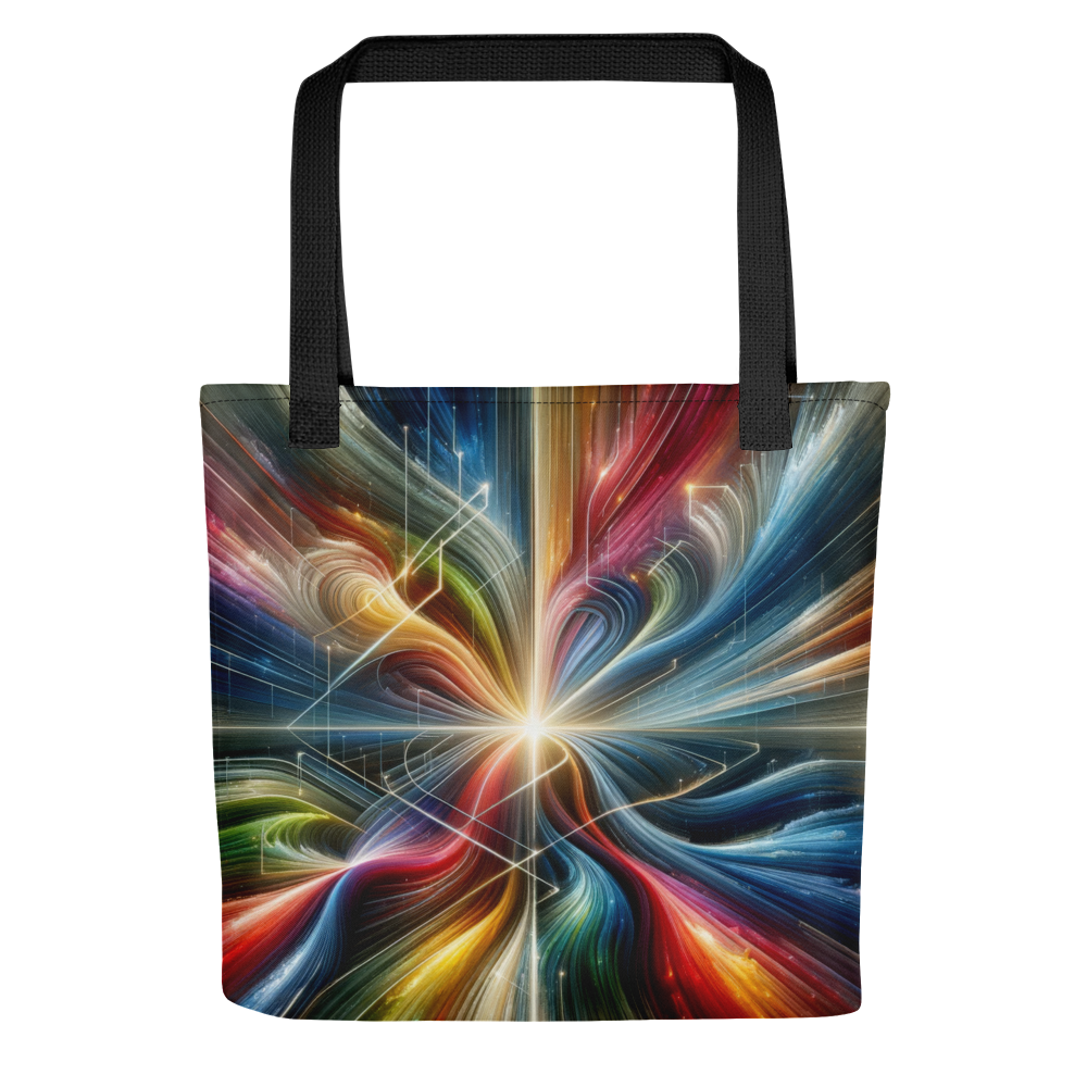 Abstract Art Tote Bag: Purposeful Nexus