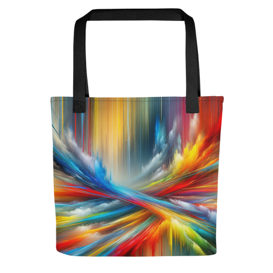 Abstract Art Tote Bag: Dynamic Pulse