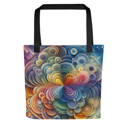 Abstract Art Tote Bag: Adaptive Echoes