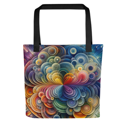 Abstract Art Tote Bag: Adaptive Echoes