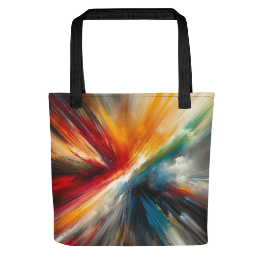Abstract Art Tote Bag: Resilience in Spectrum