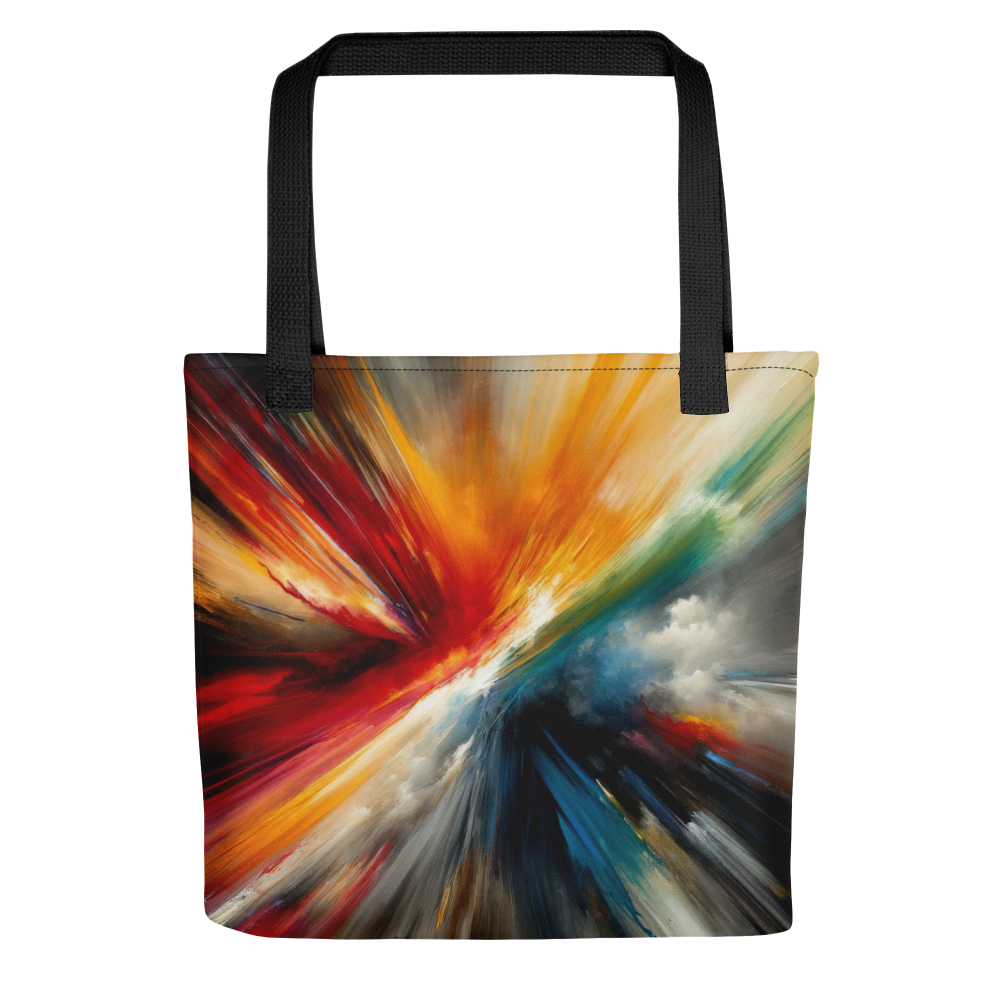 Abstract Art Tote Bag: Resilience in Spectrum