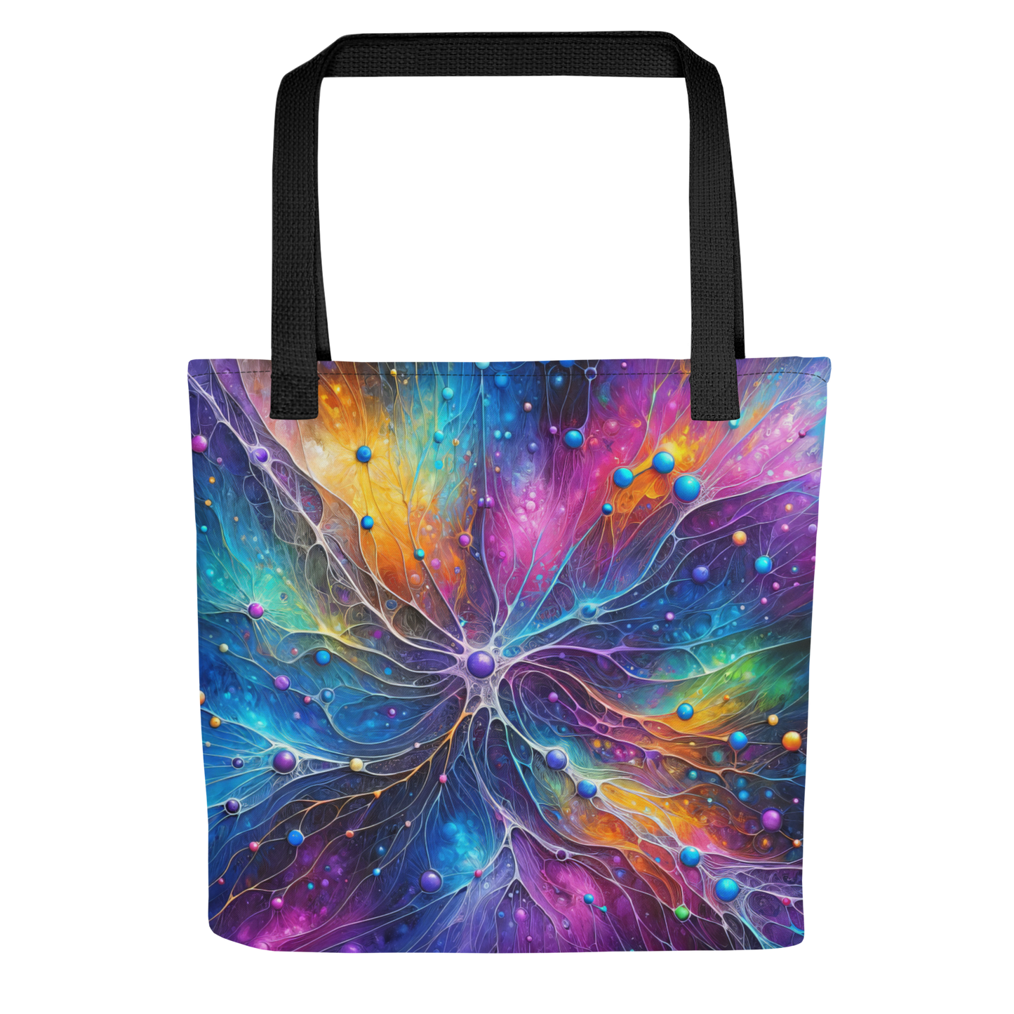 Abstract Art Tote Bag: Synaptic Symphony