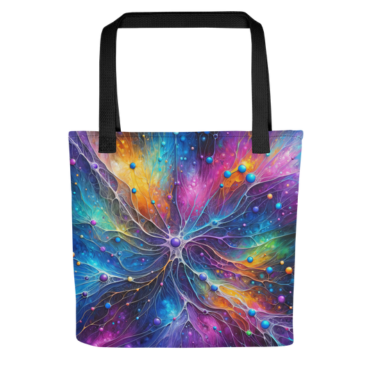 Abstract Art Tote Bag: Synaptic Symphony