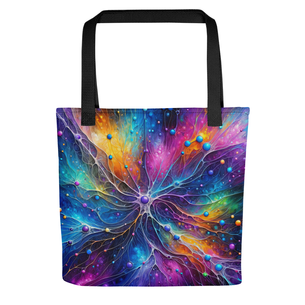 Abstract Art Tote Bag: Synaptic Symphony