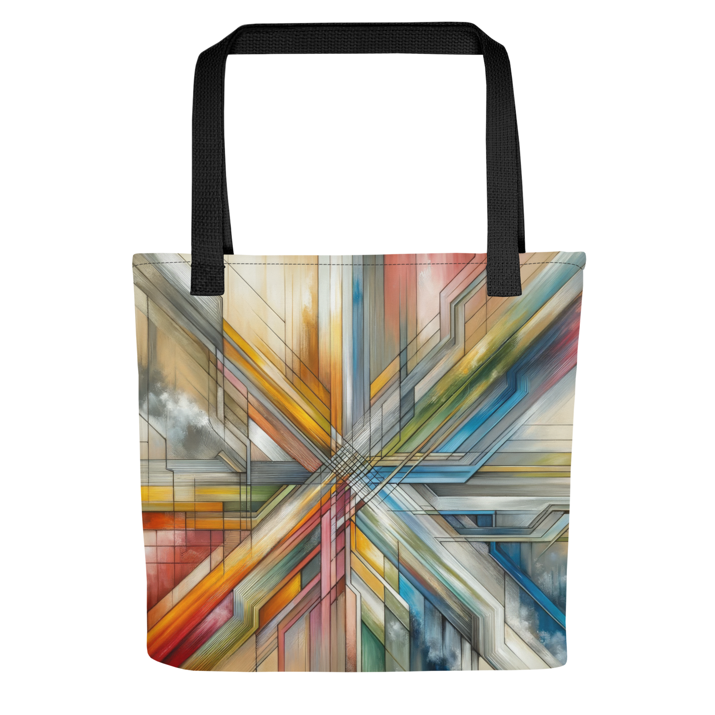 Abstract Art Tote Bag: Purposeful Pathways