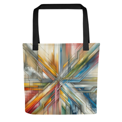 Abstract Art Tote Bag: Purposeful Pathways