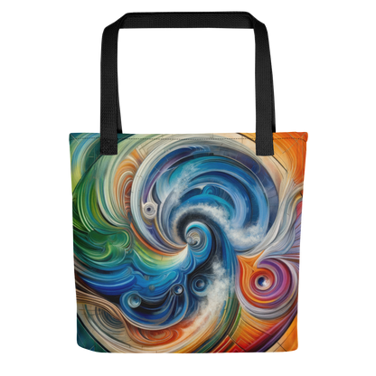 Abstract Art Tote Bag: Dynamic Integration