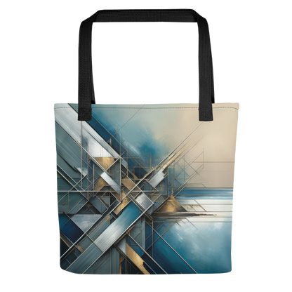 Abstract Art Tote Bag: Strategic Echoes