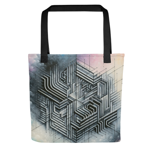 Abstract Art Tote Bag: Analytical Reverie