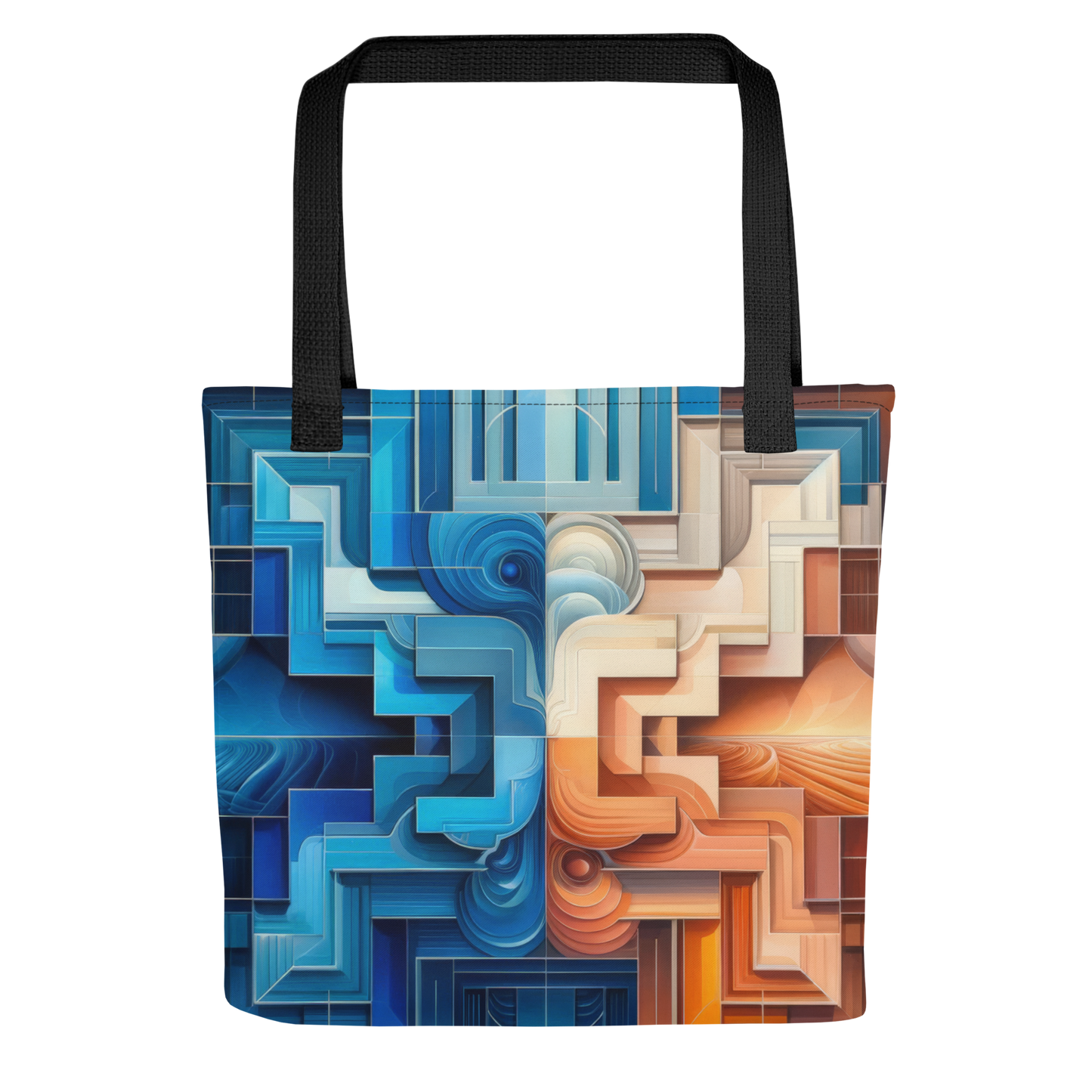 Abstract Art Tote Bag: Equilibrium Essence