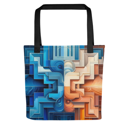 Abstract Art Tote Bag: Equilibrium Essence