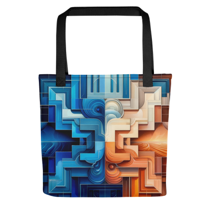 Abstract Art Tote Bag: Equilibrium Essence