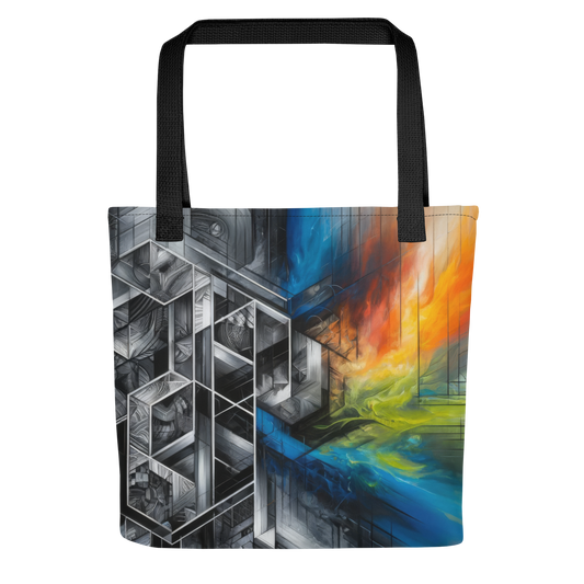 Abstract Art Tote Bag: Precision Paradox