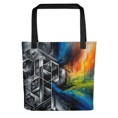 Abstract Art Tote Bag: Precision Paradox