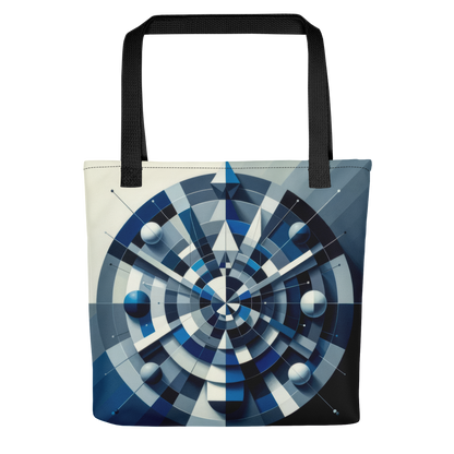 Abstract Art Tote Bag: Precision's Palette