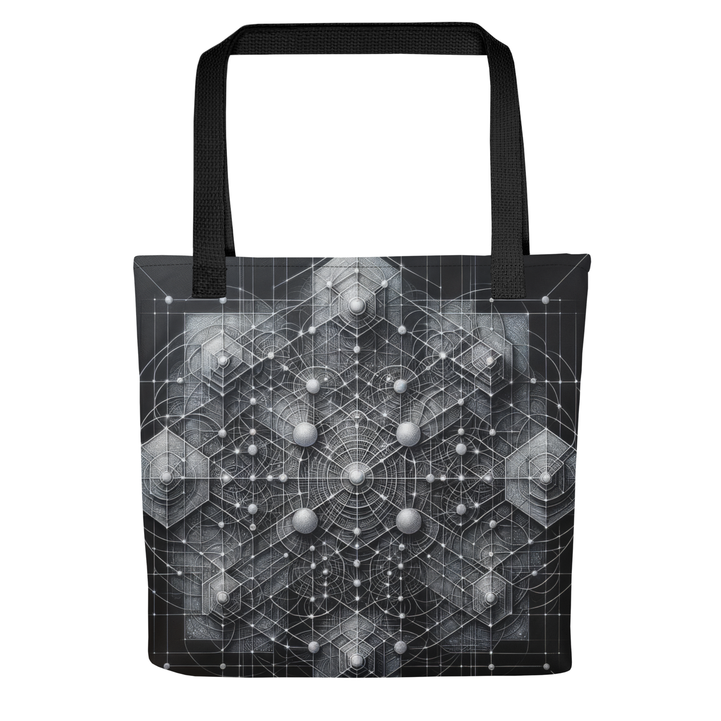 Abstract Art Tote Bag: Precision's Web