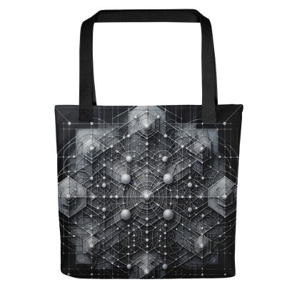 Abstract Art Tote Bag: Precision's Web